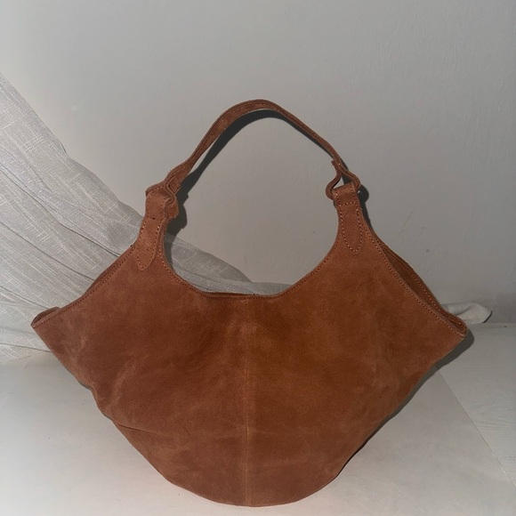 M.I.L.A. Emma Suede Bag in Brown Toffee - Picture 7 of 11